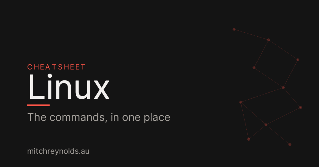 Linux Cheatsheet