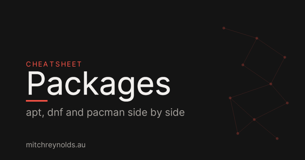 Package Manager Cheatsheet